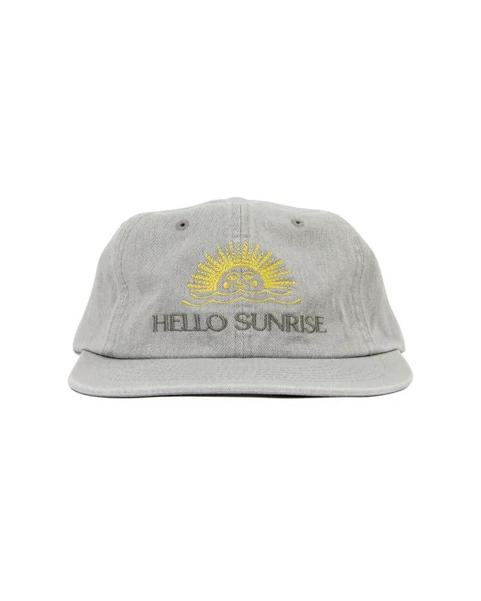 Washed Two Tone Logo 6panel Cap_Light Gray