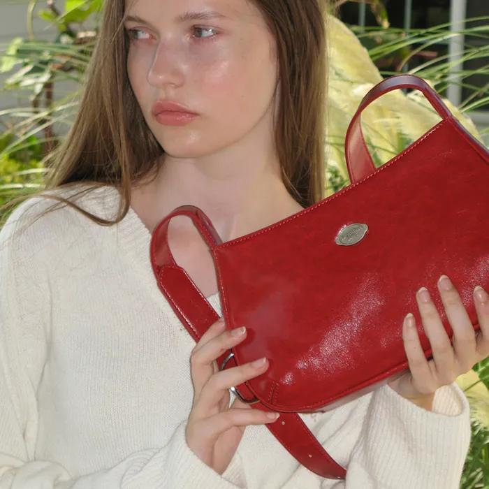 fle two-way bag - vintage red