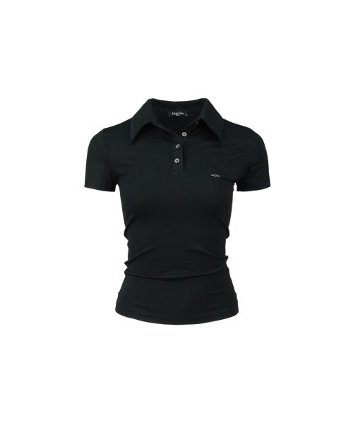 메탈 트라이클립스 폴로 셔츠 블랙