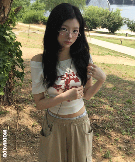 [힙/데일리] 스타 원오프숄더 반팔 티셔츠-6color