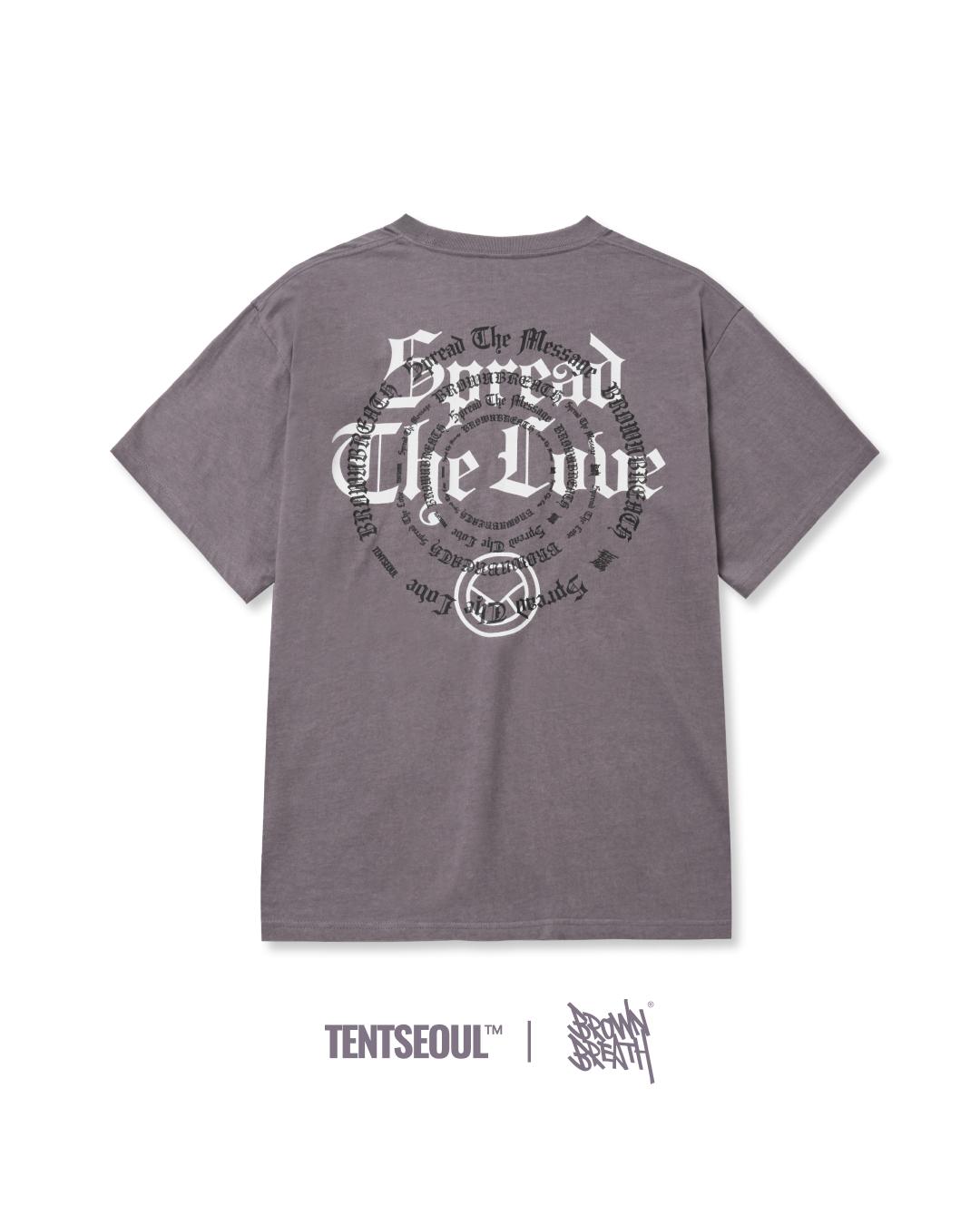 SPREAD LOVE POCKET TEE [PURPLE]