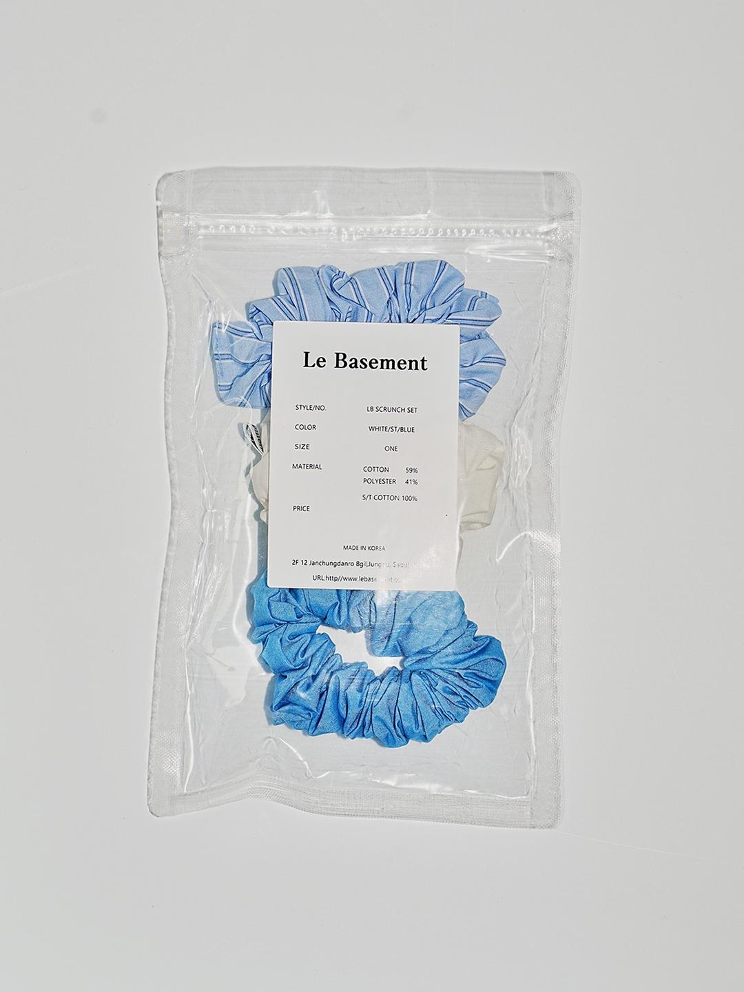 03 Scrunchie Set - Blue