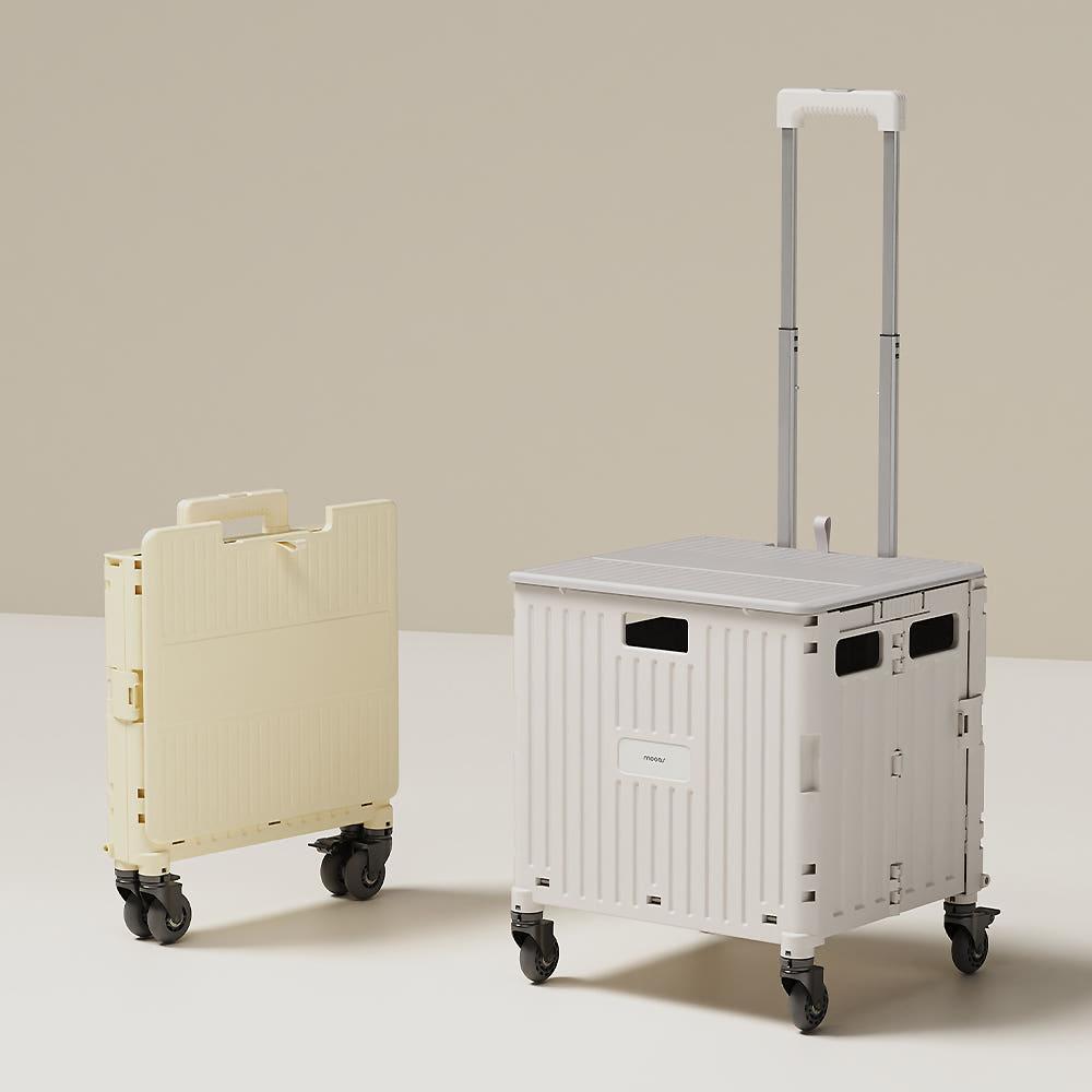 무아스 360도 소프트 휠 슬라이딩 커버 접이식 카트 캠핑 폴딩 장바구니