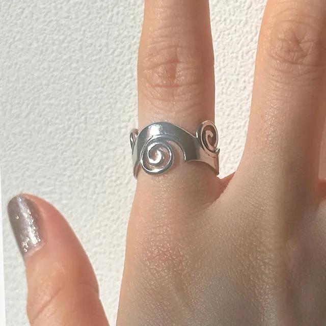 Spiral vintage ring 소용돌이 나선형 반지 빈티지 엔틱링 핀터레스트 코디 히피룩