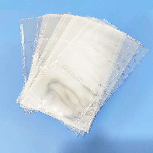 6공 포카바인더 속지 10매 포토카드 A6 포켓 앨범 사진 투명 포카 4포켓 5인치