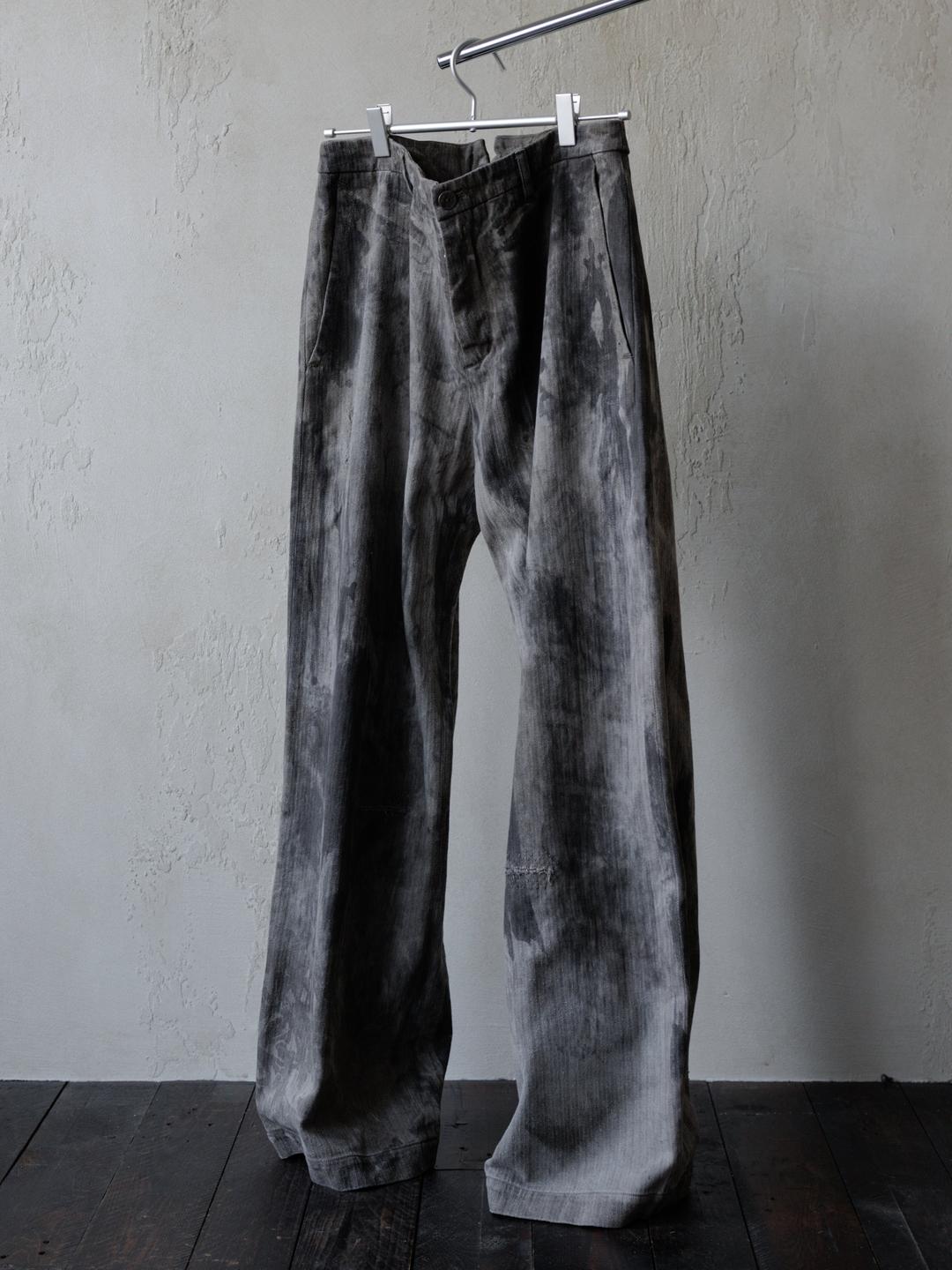 Forgotten Materials｜0222 / Worker Pants (Natural Dyed Grey) - 46