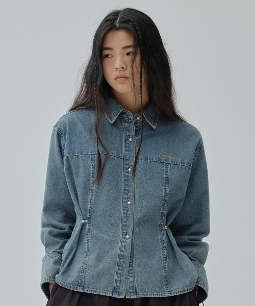 커버낫 우먼(COVERNAT WOMAN)  우먼 투웨이 데님 셔츠 블루 - 사이즈 & 후기 | 무신사