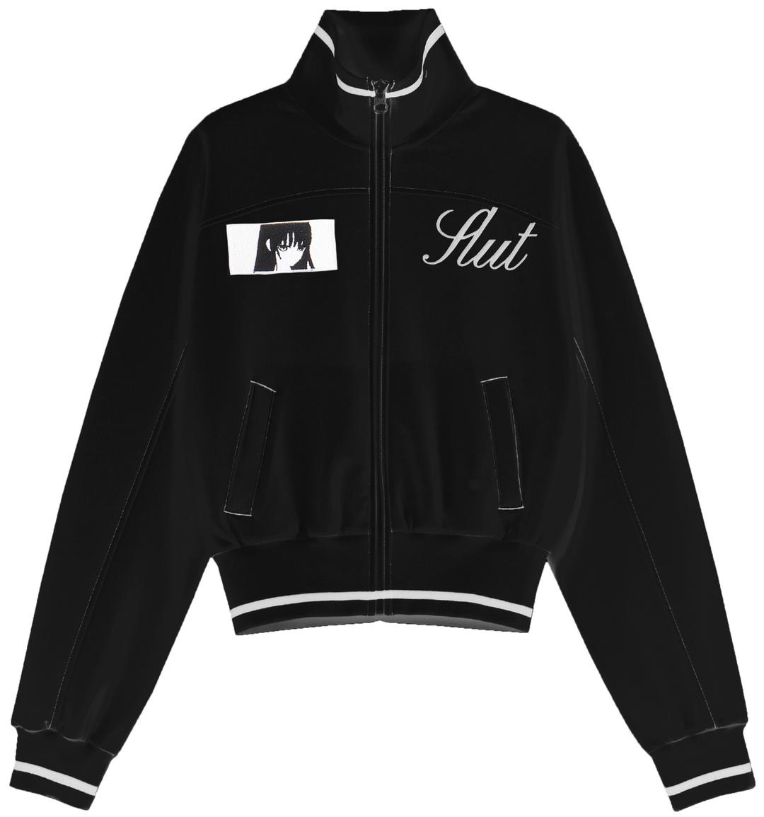 Patch track jacket (Black)