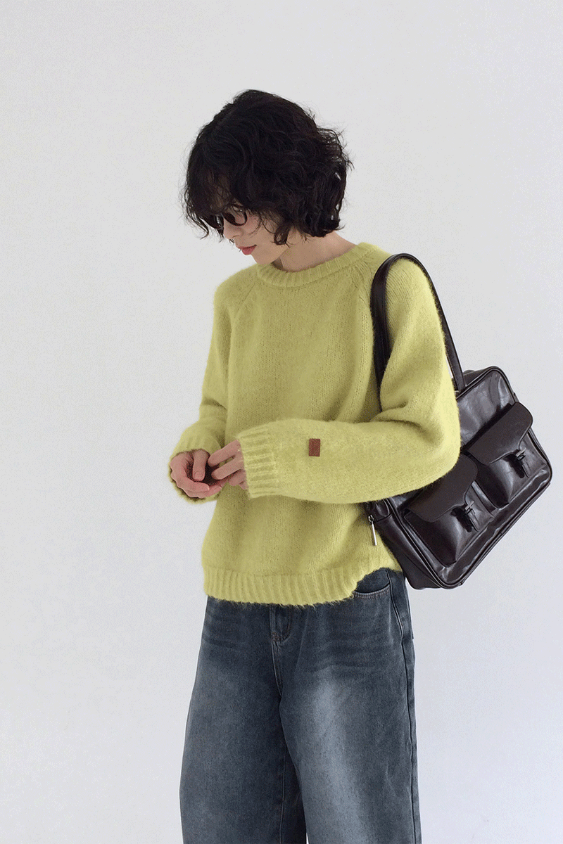 미니쉬 와펜 울 라운드 니트