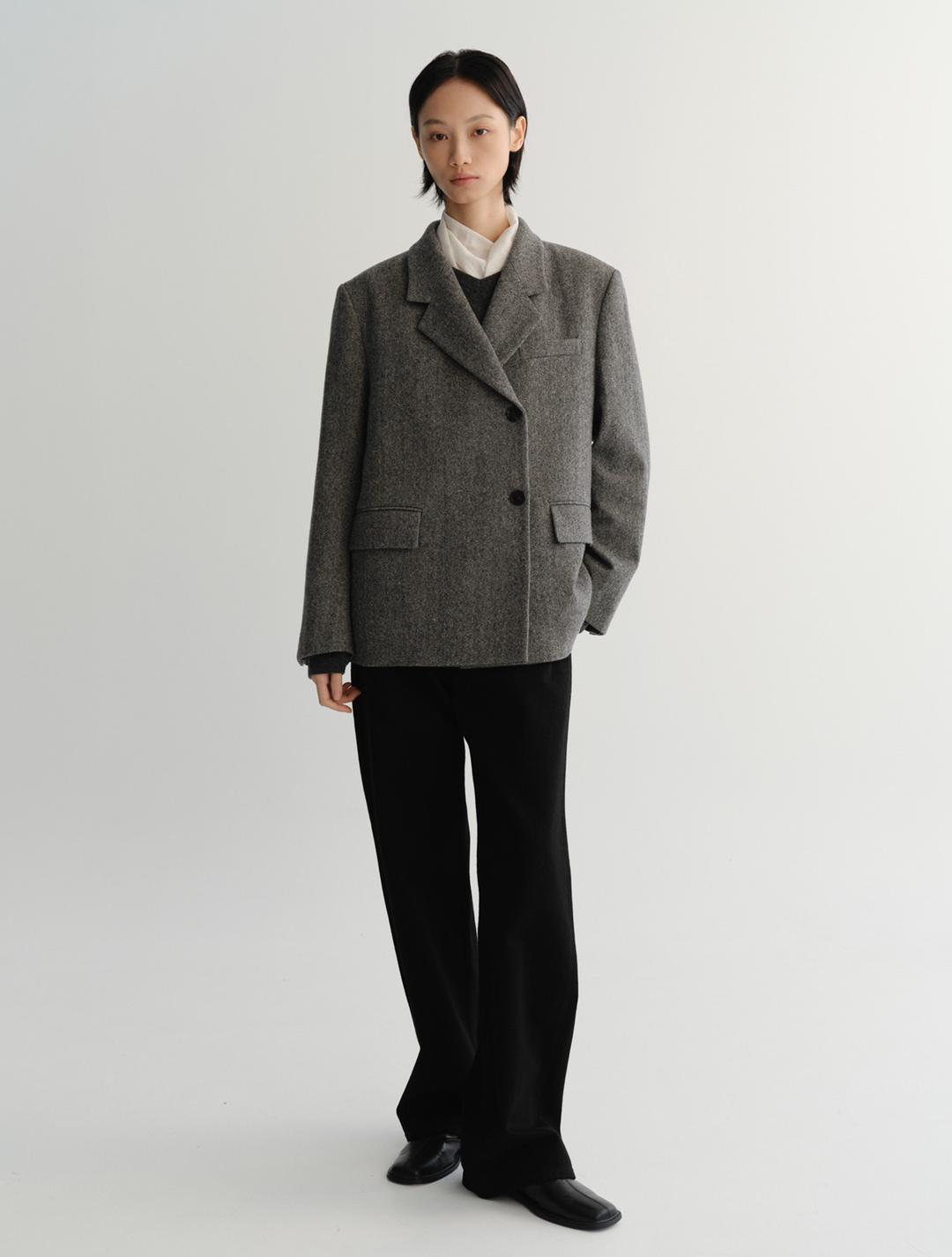 Tweed Eyden Jacket (Grey Blend)