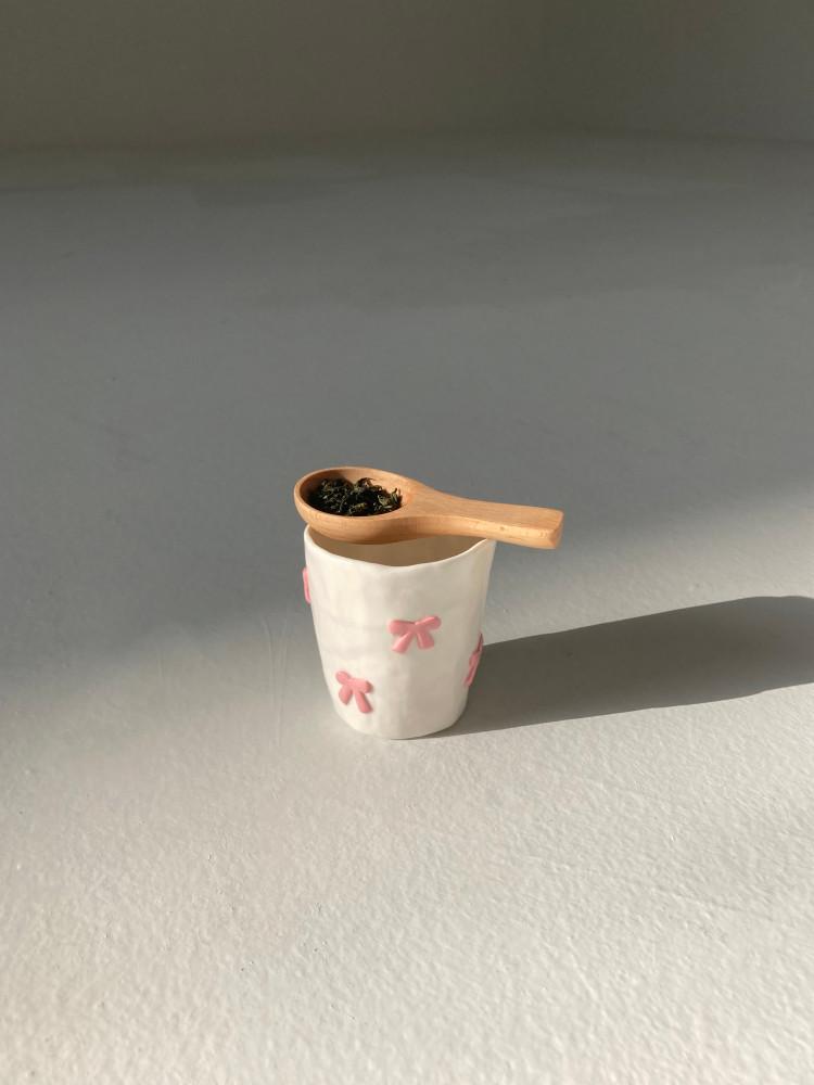 Ribbon tea cup 리본 도자기 찻잔세트