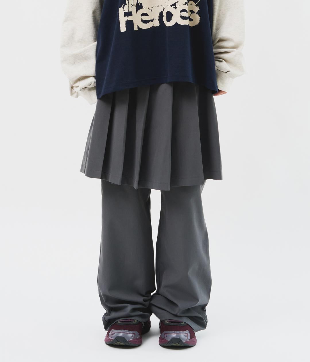 하이파이펑크 (W) Kyo Pleats Skirt Pants (2color)