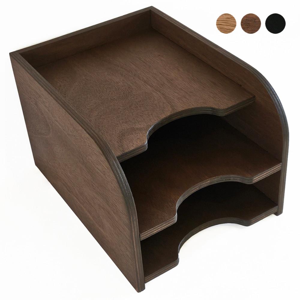 [소이로] A4용지 서류 도서 분류 정리대 _ 라이트 브라운, 다크 브라운, 블랙