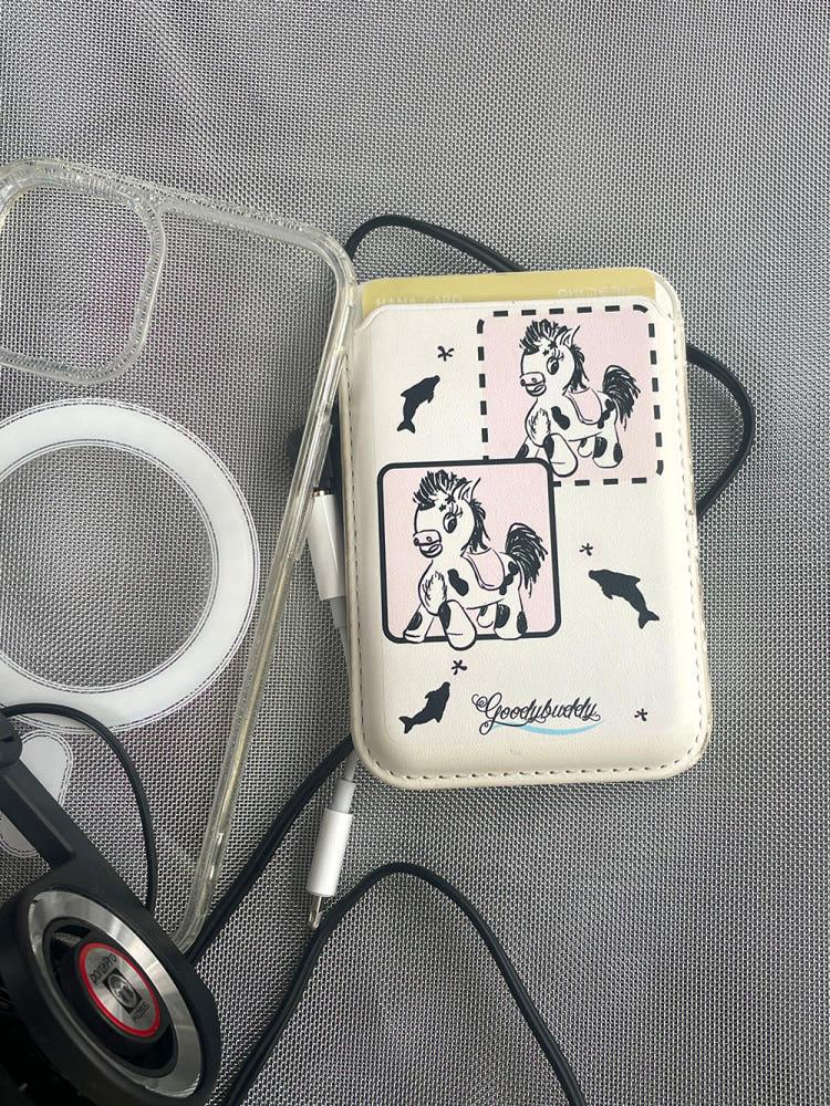 구디버디, (화이트) 포니 맥세이프 카드 포켓
