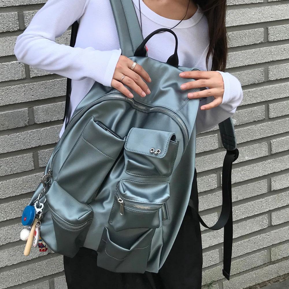 Multi Pocket Backpack / Mint