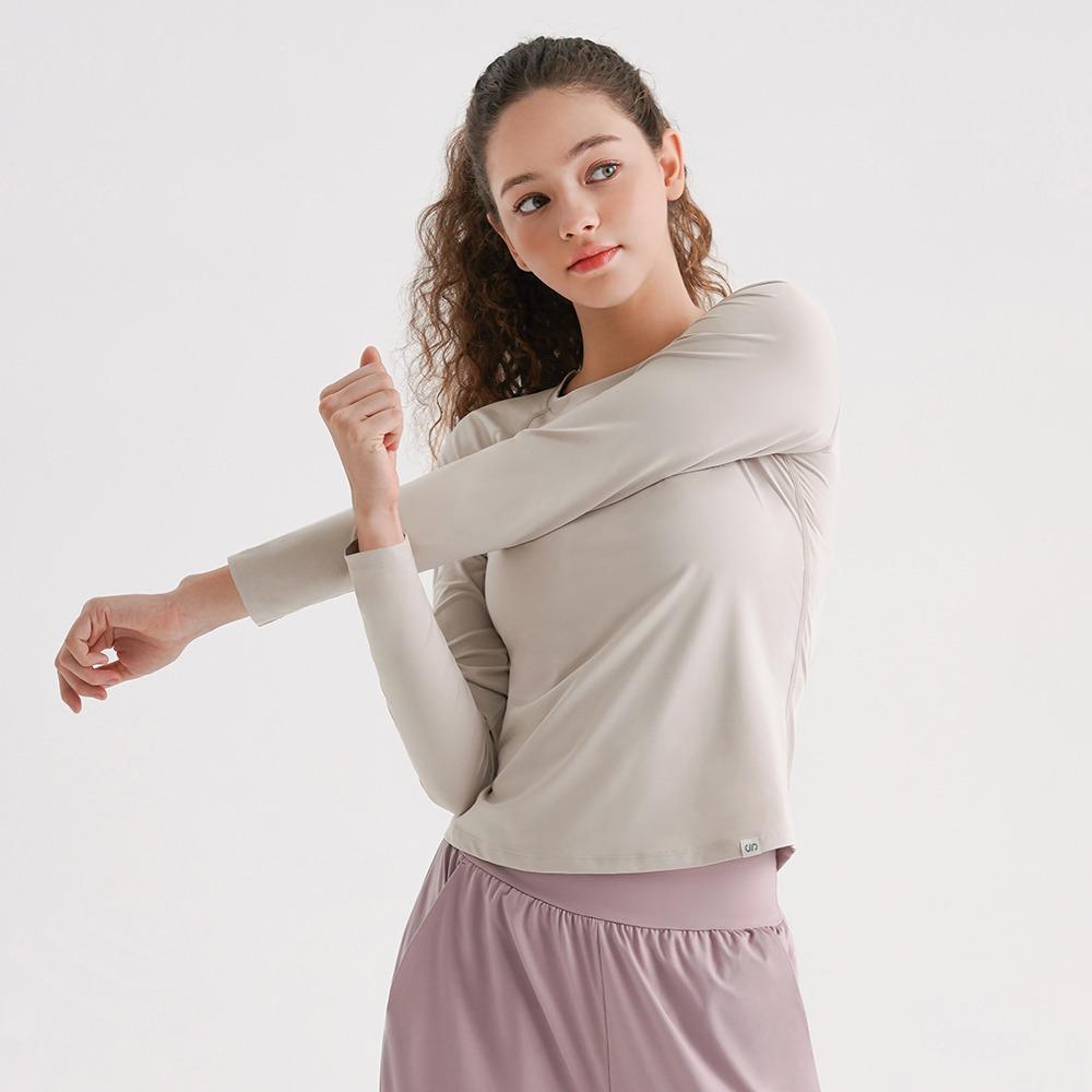 소프터치 라운드 롱 슬리브 마일드베이지