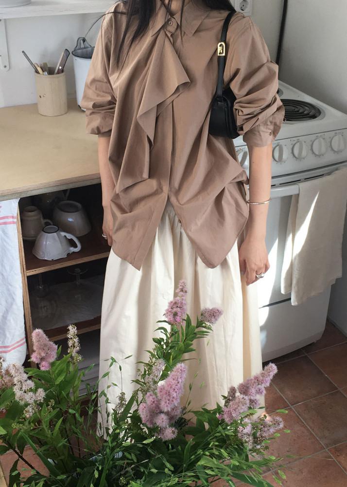 [당일]프릴 블라우스 (3color)