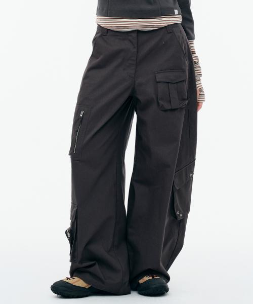 MULTI POCKET CARGO PANTS [CHARCOAL]