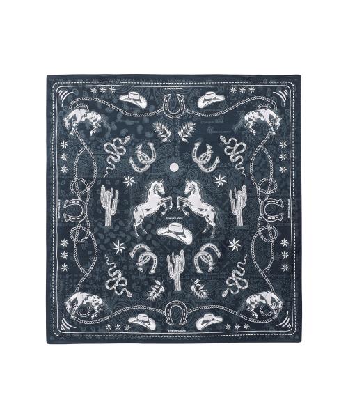 TVH WESTERN PATTERN BANDANA NAVY