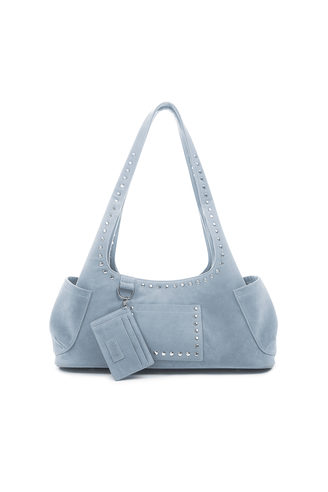 Martha Faux Suede Carryall in Blue