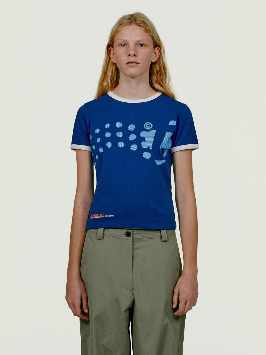 Dot-Com Women Tee Blue