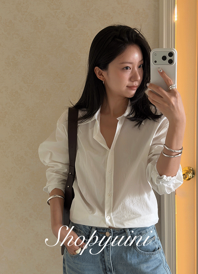 유이니 Paper essential shirt (5color)