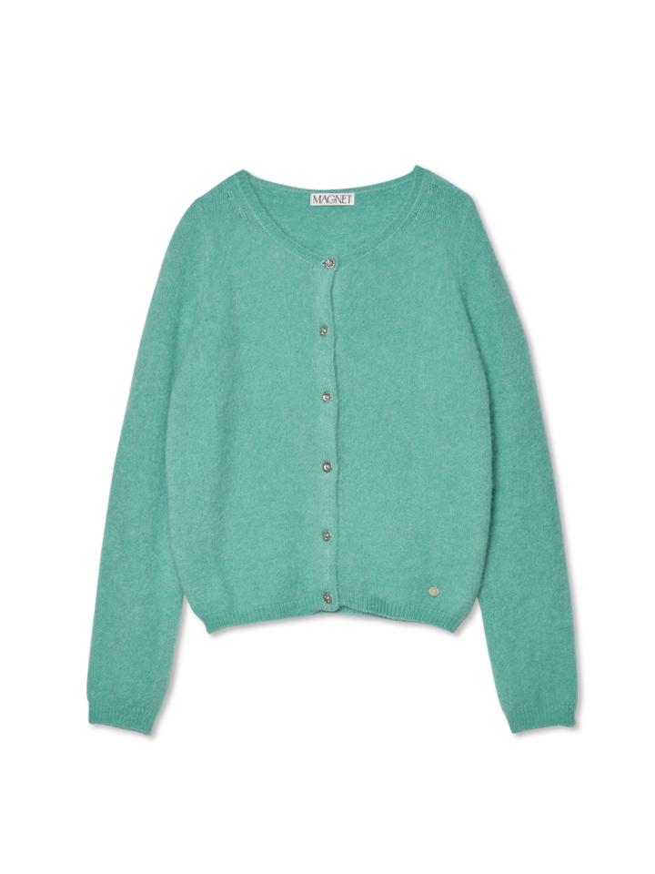 Half Alpaca Cardigan (Mint)