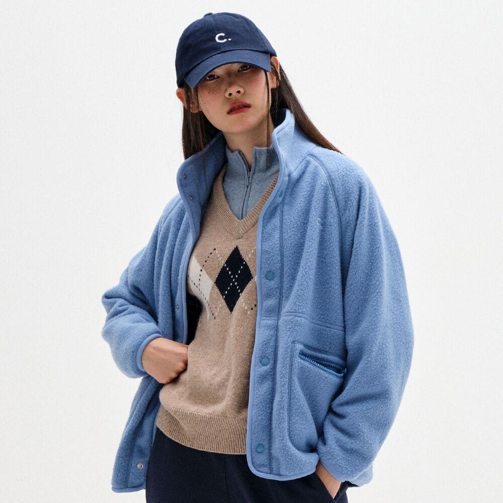 [23FW clove] Boa Fleece Jacket (Blue)