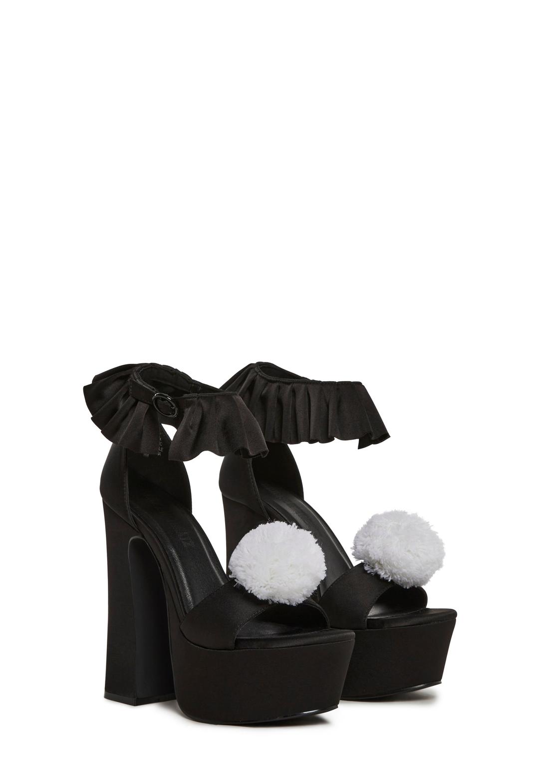 Holy Revelation Platform Heels - Clown - BLACK / US 5
