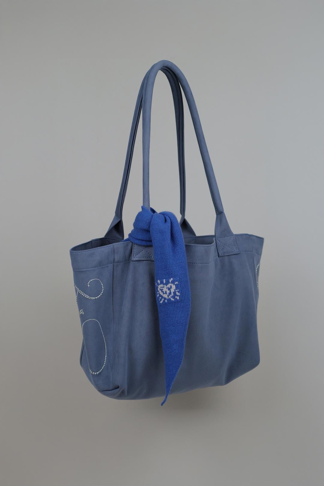 PONY SUEDE BAG (BLUE)