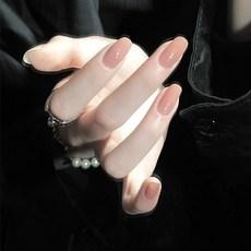 잇템샵 네일팁 붙이는네일 셀프네일 롱 숏 인조손톱+네일글루+양면테잎 184_(코핀 아몬드 롱 숏 투명 초보)