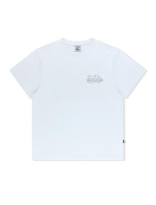 Y.E.S Fish Born Tee White