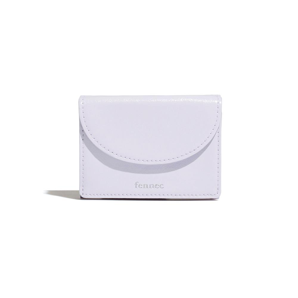 CRINKLE HALFMOON MINI WALLET - FOG LAVENDER
