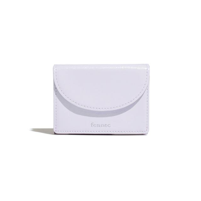 CRINKLE HALFMOON MINI WALLET - FOG LAVENDER