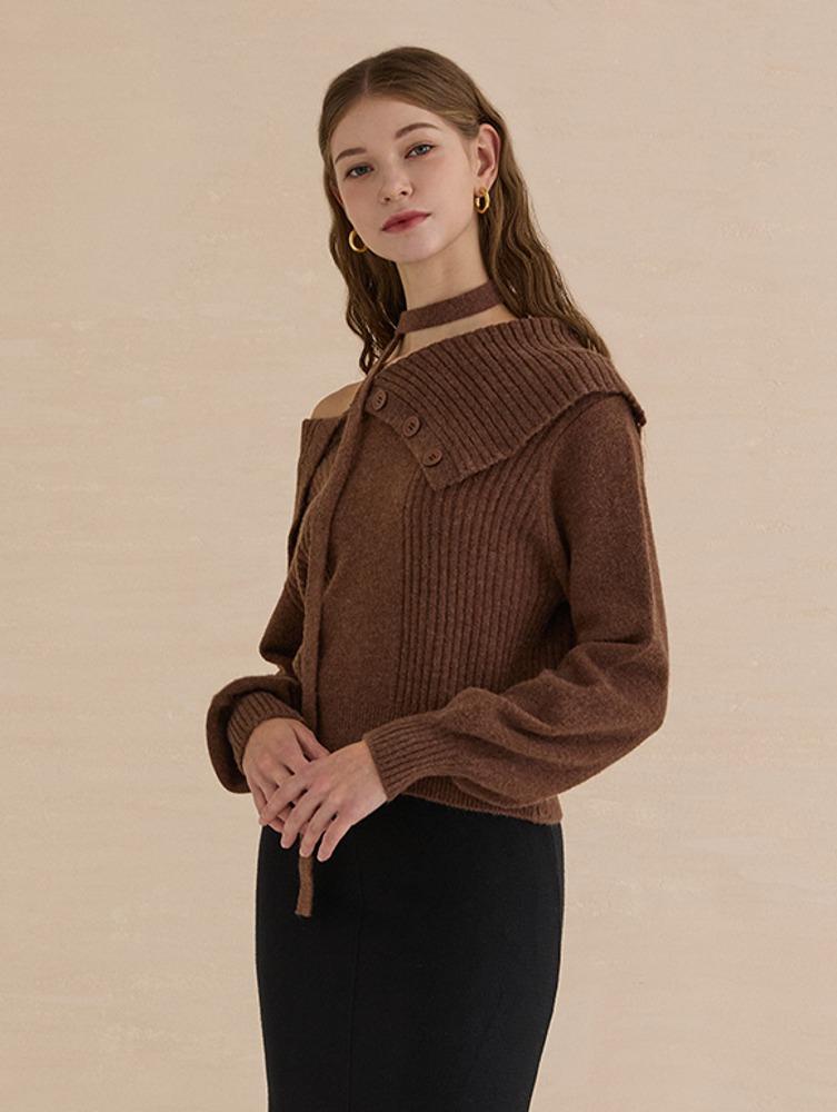 [STYLE SOUP] 버튼 타이 니트(SAALKE6)