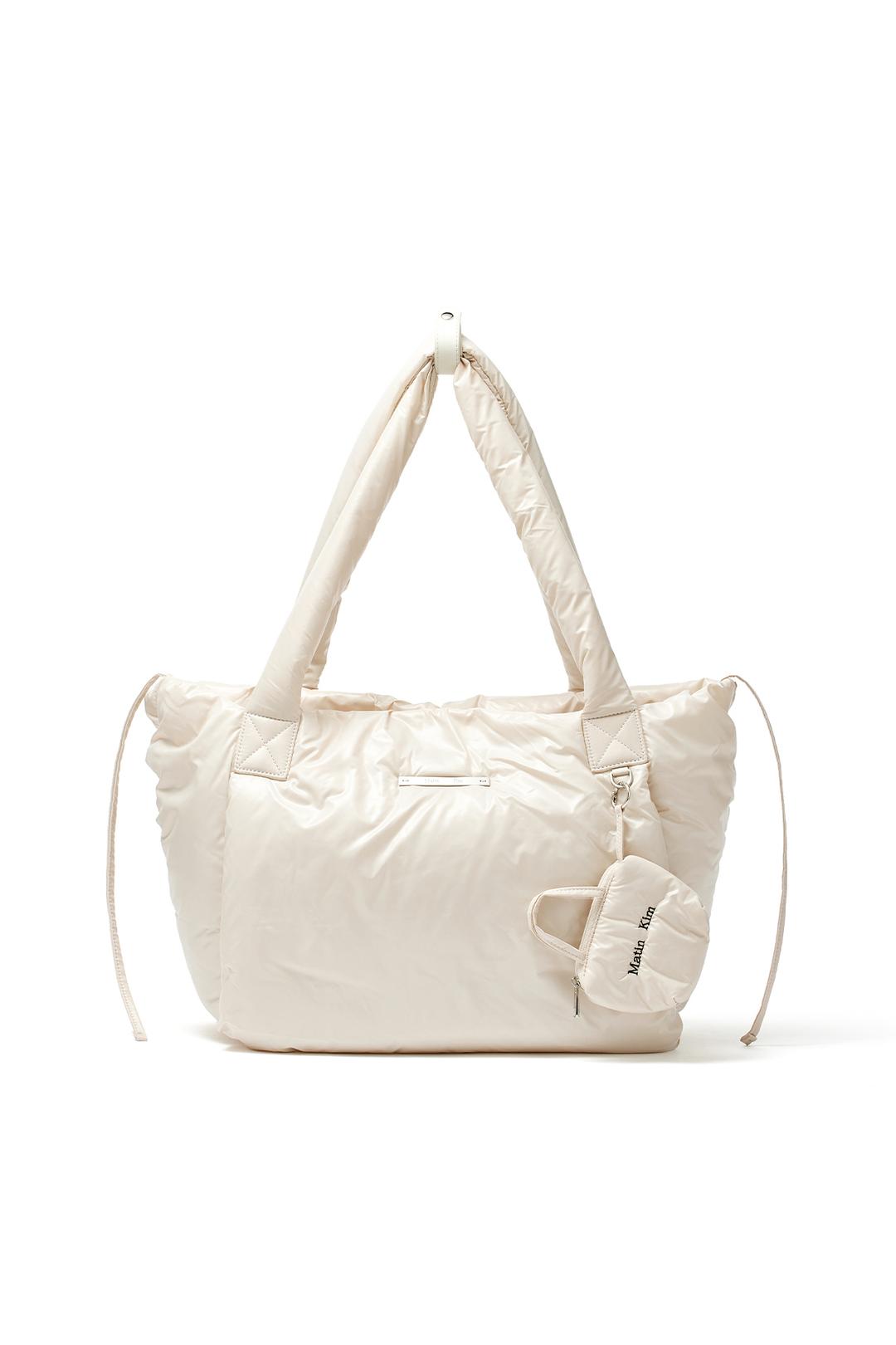 MATIN BIG PUFFER BAG IN LIGHT BEIGE
