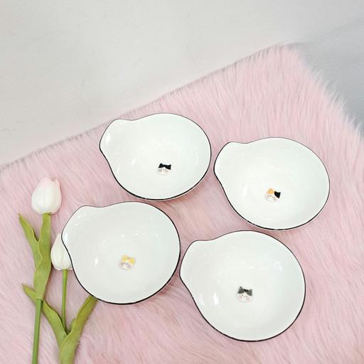 커스텀 고양이 도자기볼 밥그릇 접시 집사선물 집들이선물