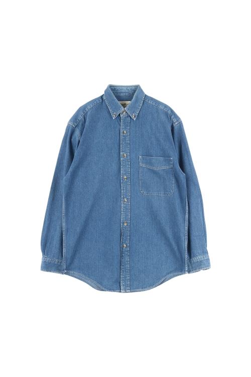 에디바우어 (Man - XS) 코튼 긴팔 데님 셔츠