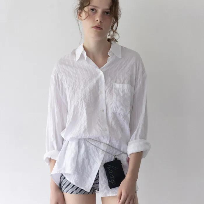 [25년 리뉴얼] a vintage over shirt (white)