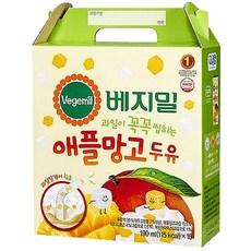 베지밀 과일이 꼭꼭 씹히는 애플망고 두유 16팩