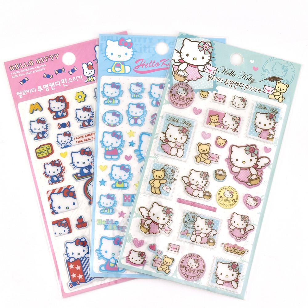 헬로키티 투명캔디 판스티커
