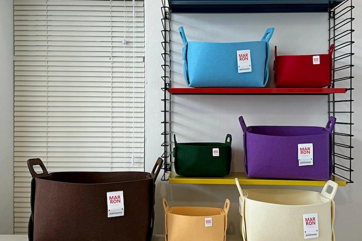 단독 바닐라&민트 출시! 접이식 펠트 수납 바구니 4size 21colors