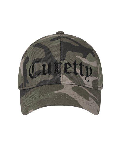 C LOGO EMBROIDERY CAMO BALL CAP_KHAKI