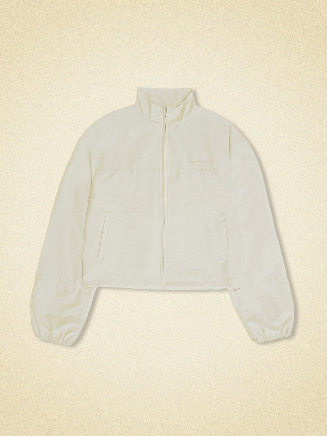 plain windbreaker (gray beige)