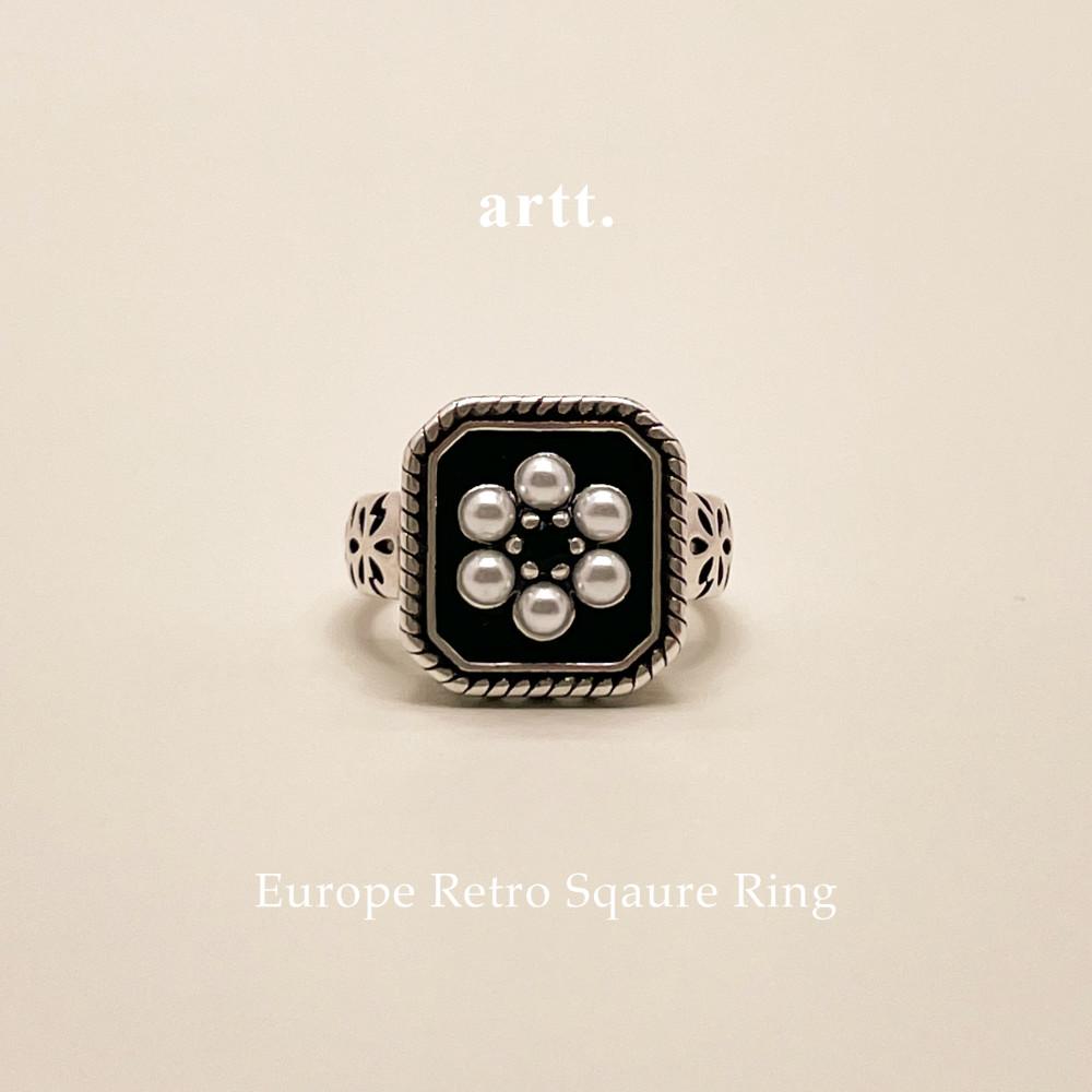 [아르티] 실버925 레트로 스퀘어 유럽풍 빈티지반지