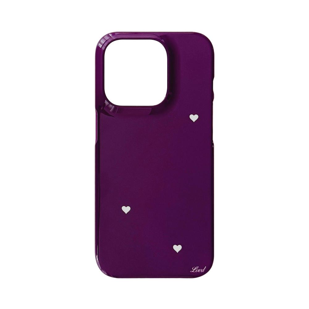 STARRY HEART PHONE CASE PURPLE (glossy hard)