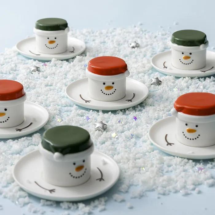 쓰임 윈터 마쉬멜로우 스노우맨 2인세트 6P