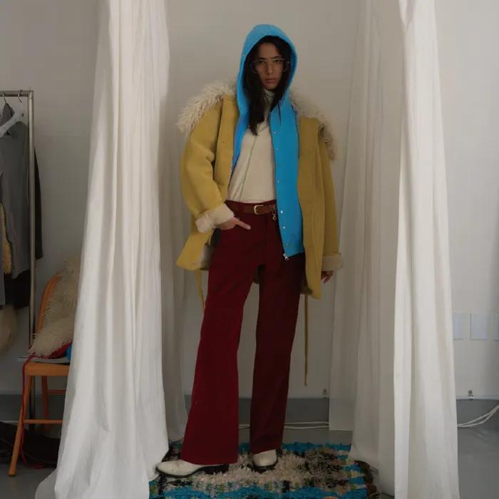 Corduroy Drift Pants / Red Plum