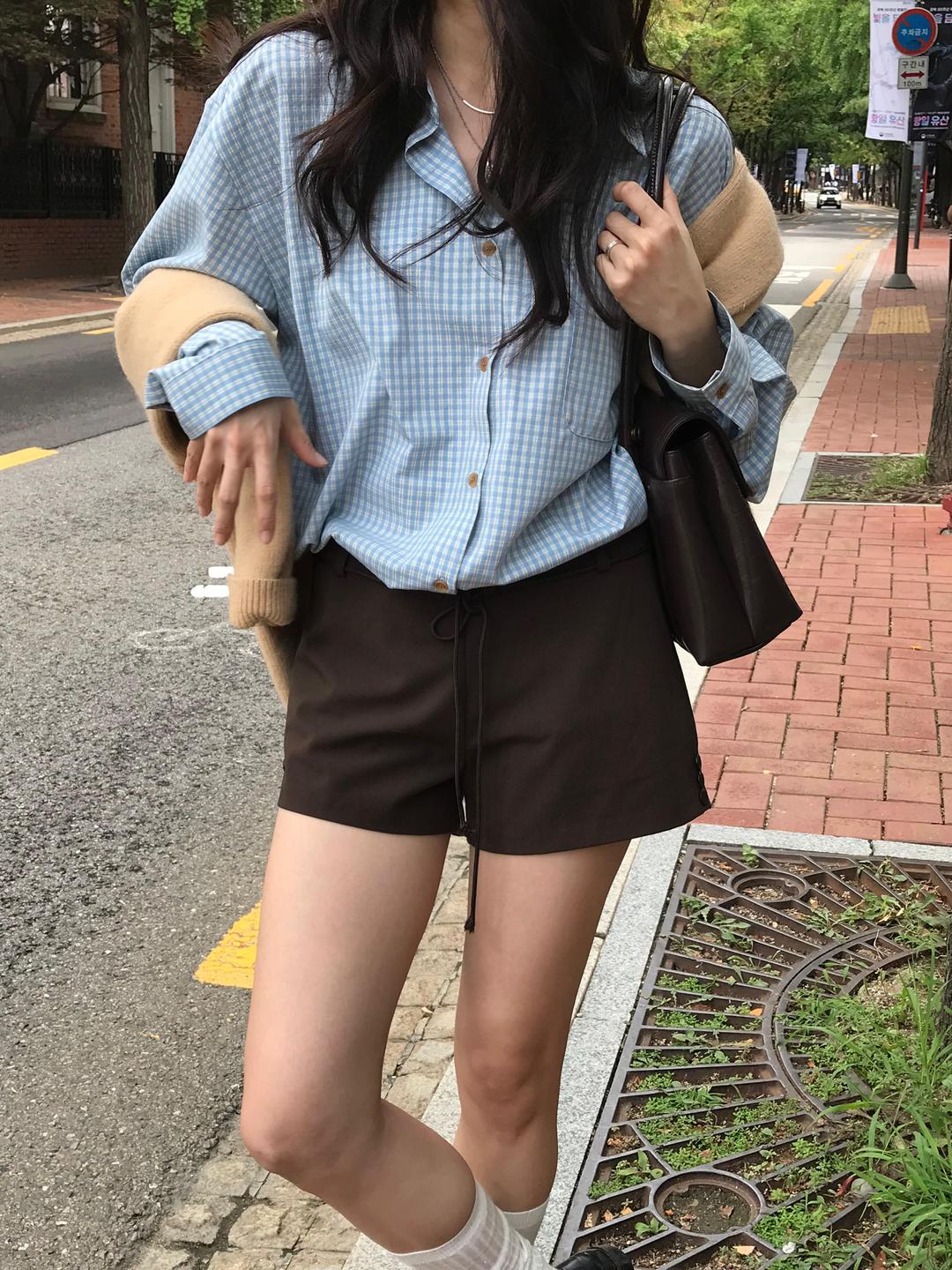 PREFRITT : Delhi checkered shirt [sora]