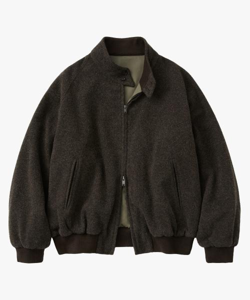 헤리티지 울 헤링턴 자켓 다크 브라운